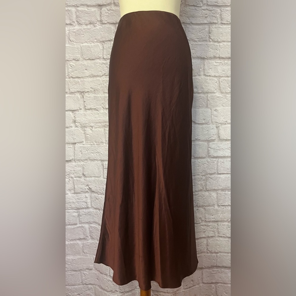 Madewell Satin Maxi Slip Skirt